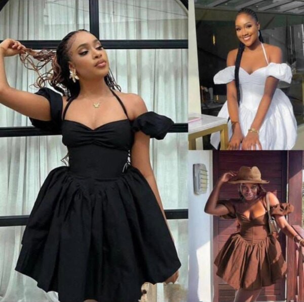 Robe élégante épaules dénudées