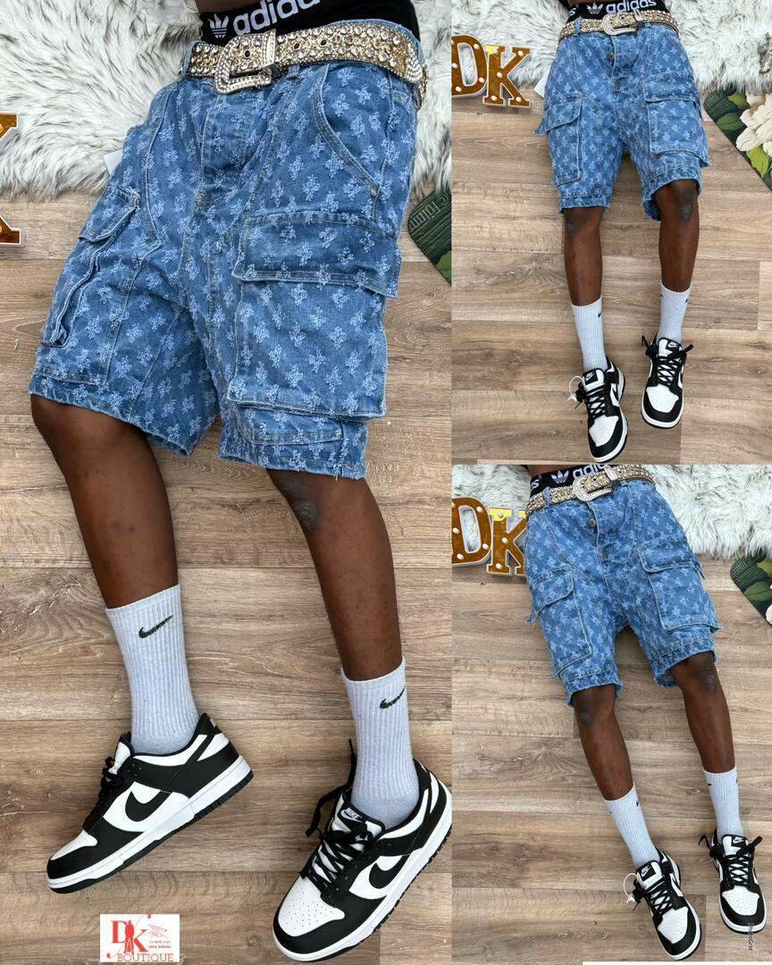 Shorts en Jean Déchiré