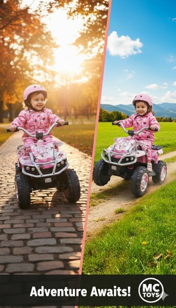 Moto Électrique Rose 1-5 ans