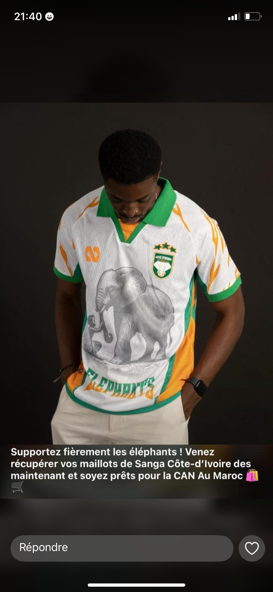 Maillot Côte d'Ivoire CAN