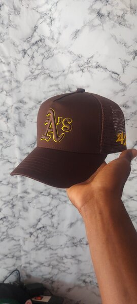 Casquette marron A's