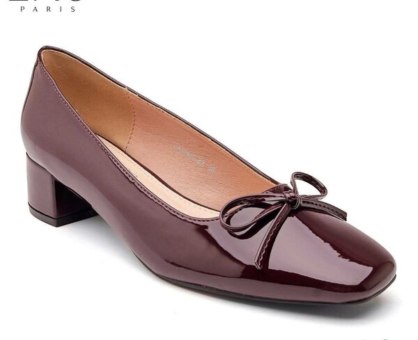 Escarpins en cuir verni