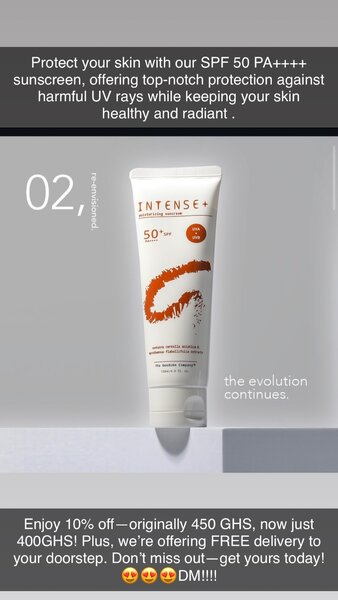 Intense Moisturizing Sunscreen SPF 50 PA+++
