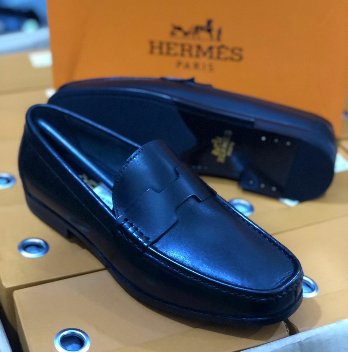 Mocassins en cuir élégants