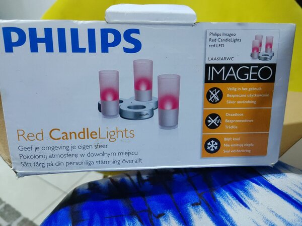 Veilleuse Philips Red CandleLights