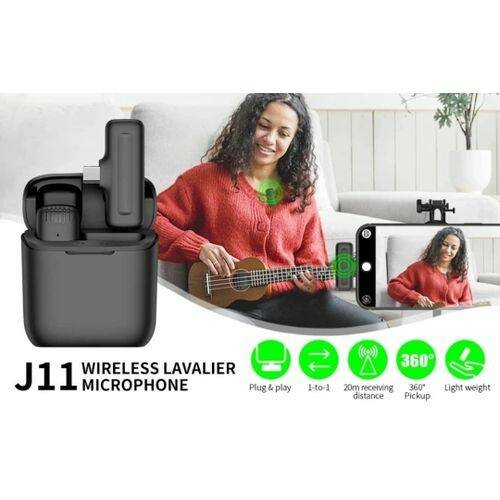Microphone Lavalier Sans Fil J11