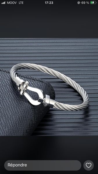 Bracelet câble en acier inoxydable