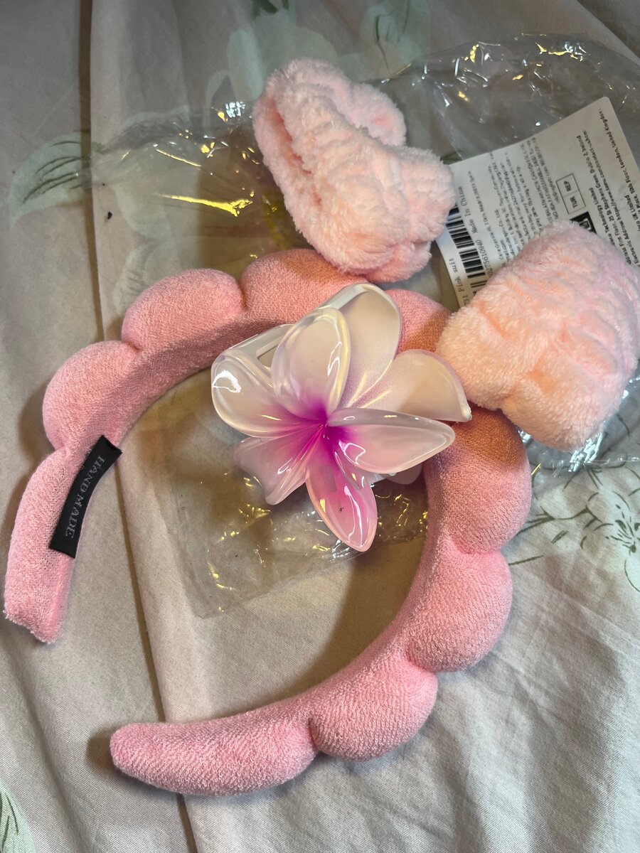 Bandeau de Spa Rose avec Fleur