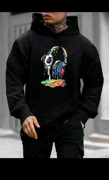 Sweat à capuche imprimé moderne