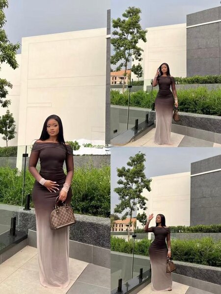 Robe élégante en dégradé