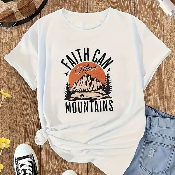 Fashion Casual Faith T Shirt