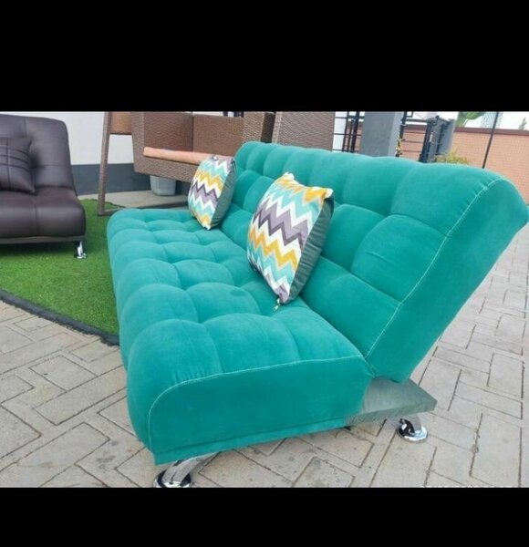 Canapé-lit convertible vert sarcelle