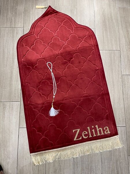 Tapis de Prière Personnalisé avec Prénom