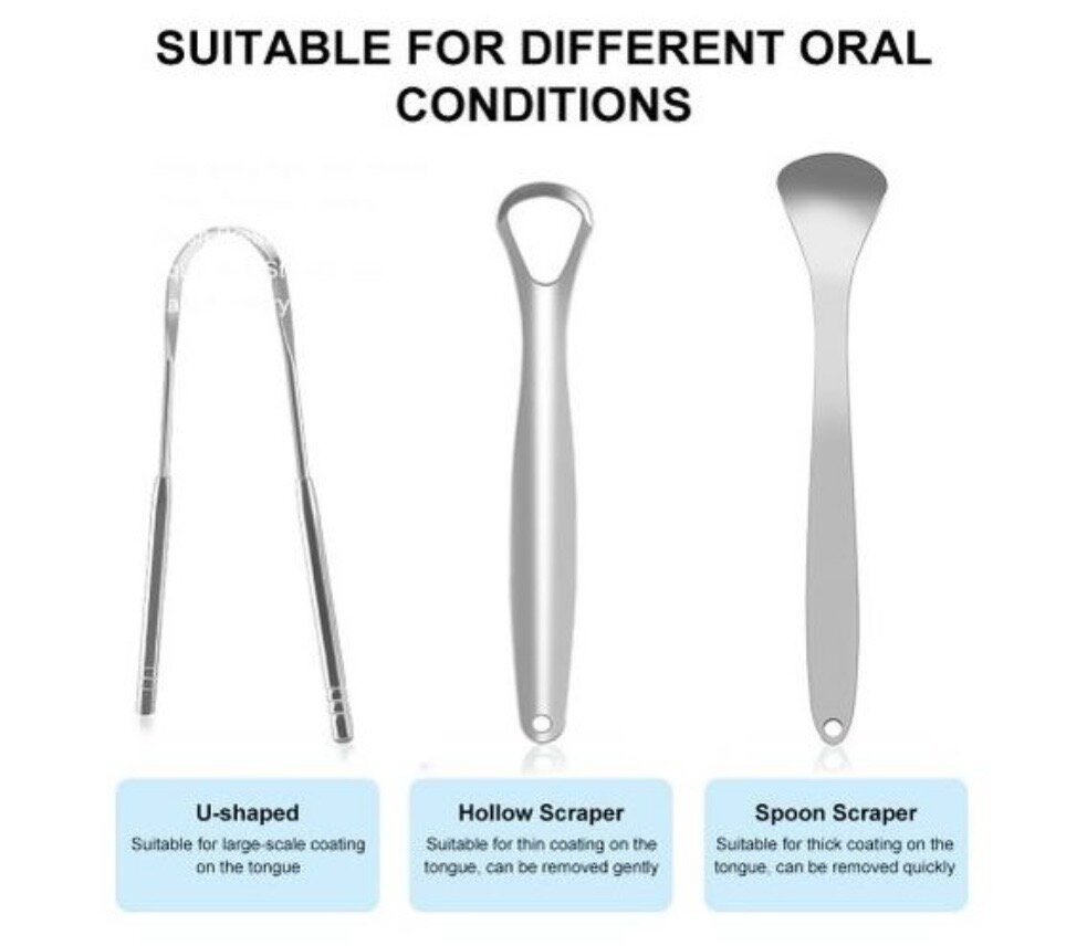 Grattoirs à Langue en Acier