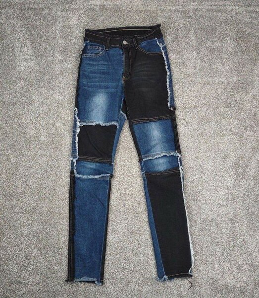 Jeans patchwork modernes