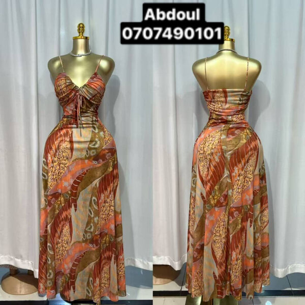 Robe Longue Imprimée Bohème