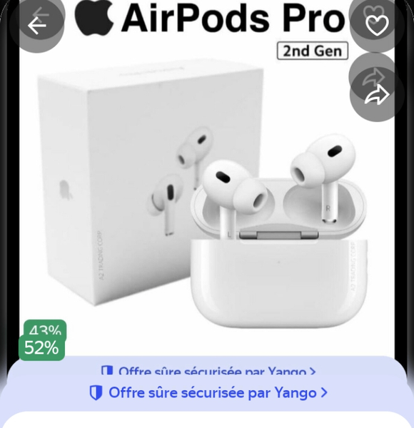 Apple AirPods Pro 2ème Génération