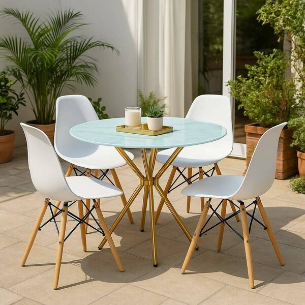 Ensemble table et chaises extérieur élégant