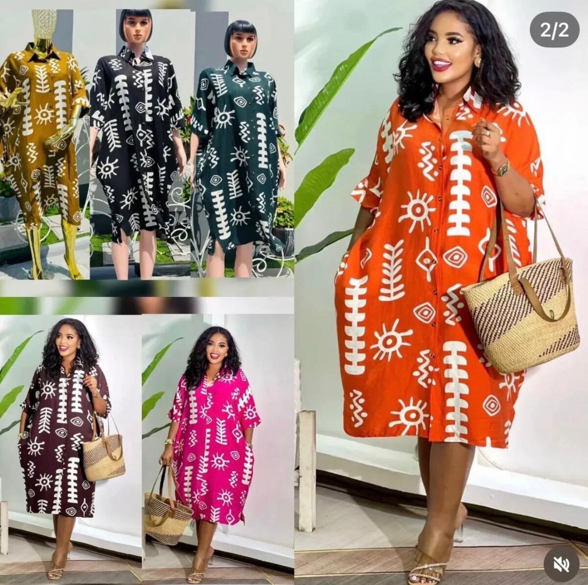 Robe africaine imprimée élégante