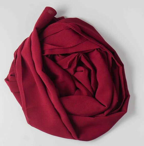 Hijab de Georgette, couleur prune