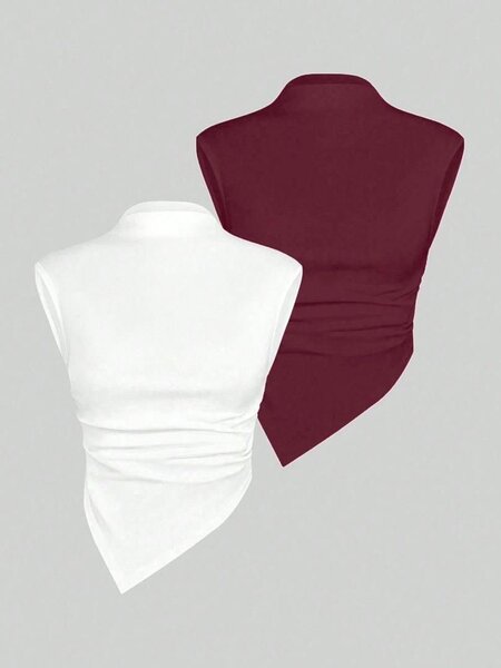 Top asymétrique femme