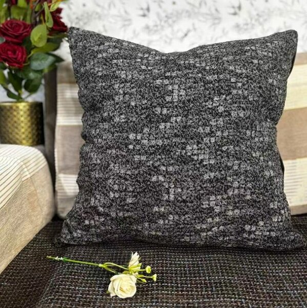 Coussin décoratif gris