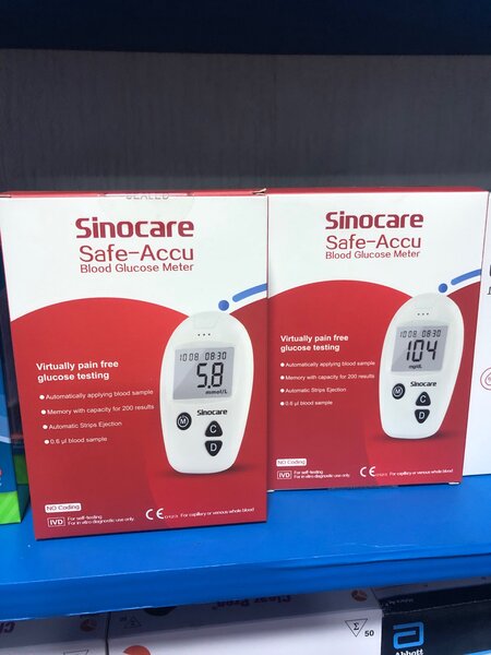 Glucose Meter with Strips(50pcs) Sinocare