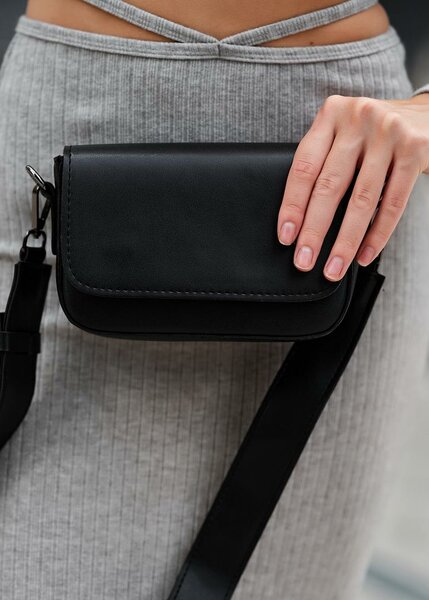 Sac bandoulière élégant noir