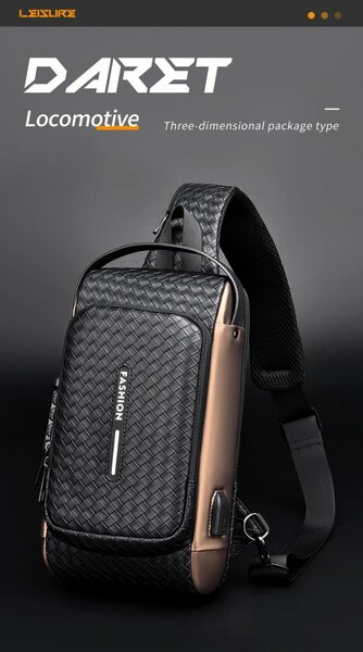 Sac à bandoulière  avec port et anti vol.