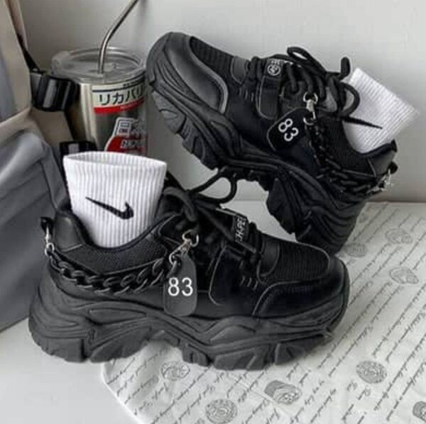 Sneakers chunky noirs