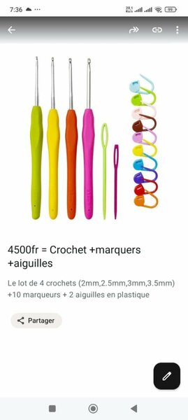 Ensemble Crochet Coloré