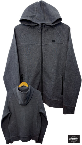 Veste à capuche grise homme