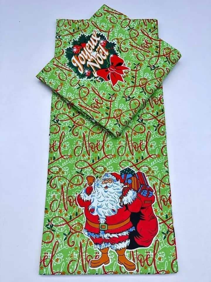 Pagne imprimé Noël colorés