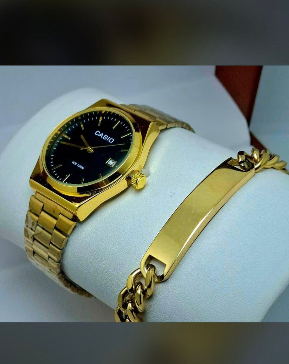 Montre Casio Homme en Acier/Or