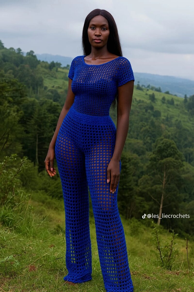 Combinaison en crochet tendance