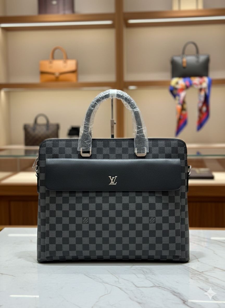 Sacoche de Luxe en Cuir Noir