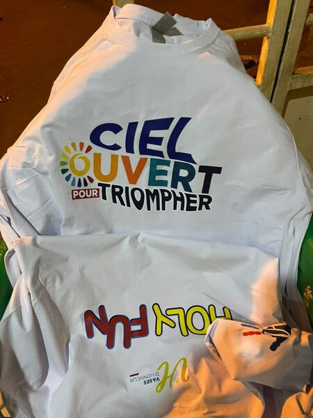 T-shirts colorés "Ciel Ouvert"