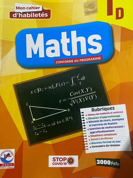 Cahier Maths Niveau 1D