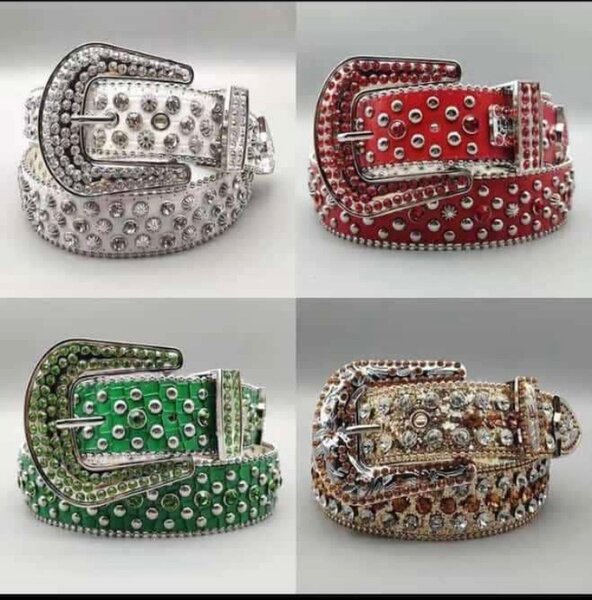 Ceinture avec strass hommes et femmes