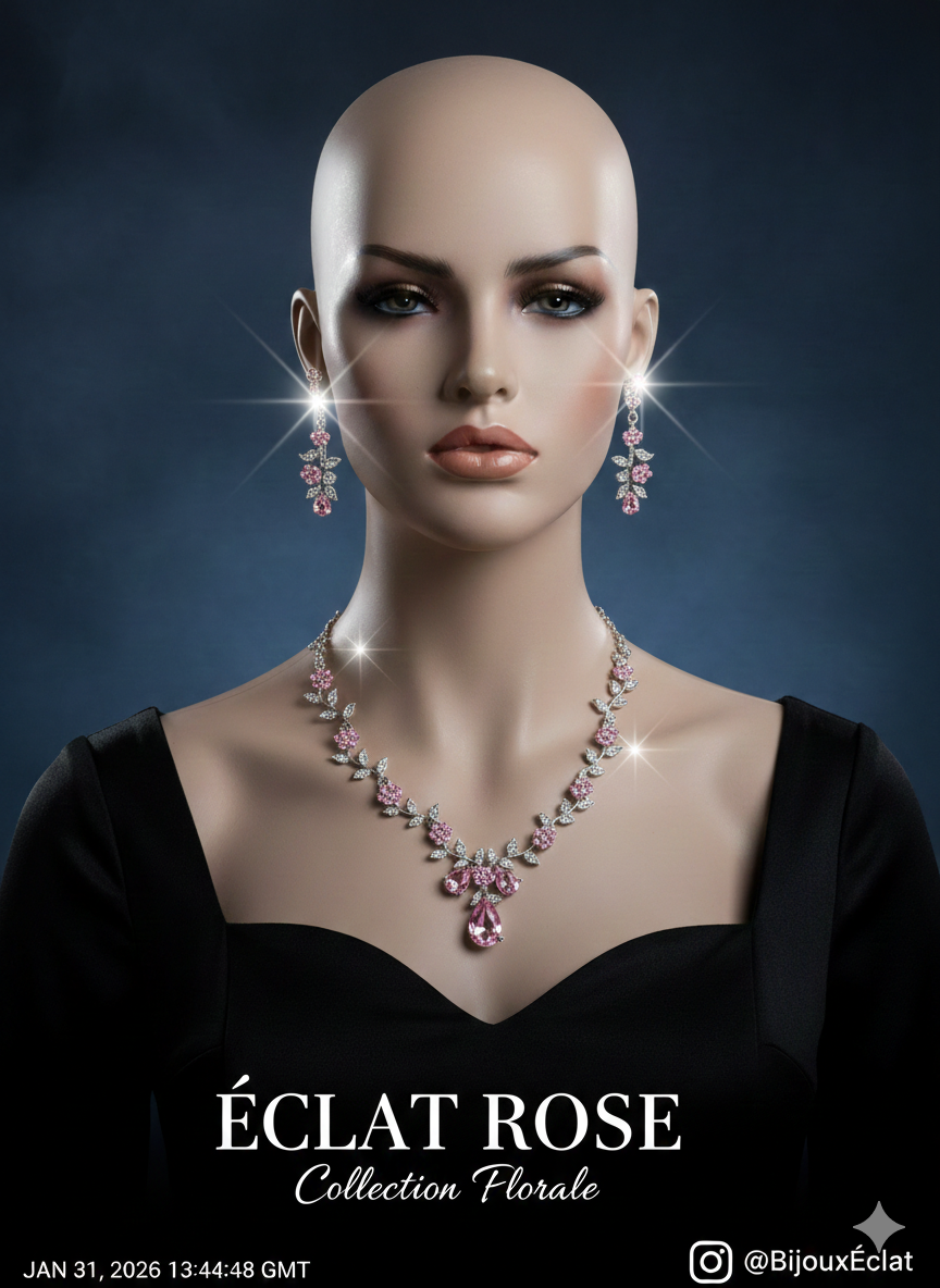 Éclat Floral - Bijoux en cristal de luxe