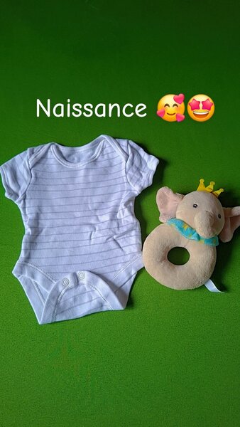 Body bébé rayé blanc