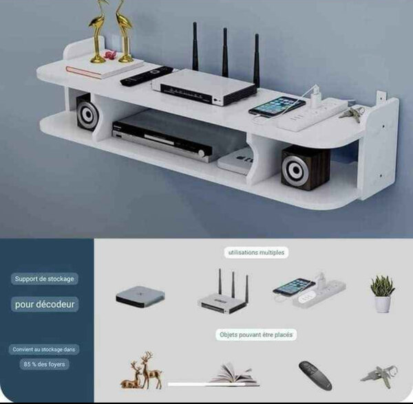 Étagère murale multifonction