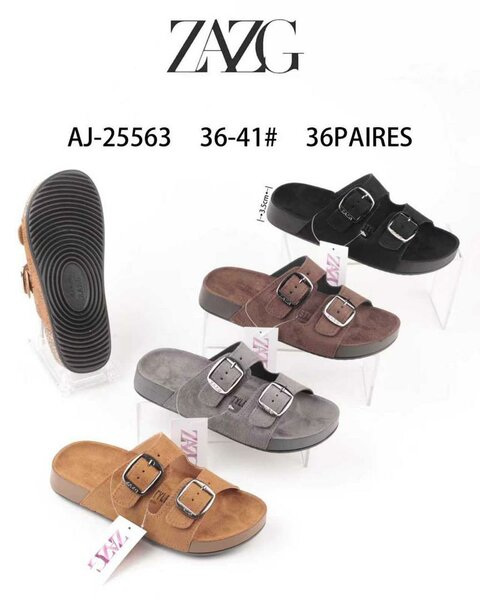 Sandales plates ZAYG pour femmes