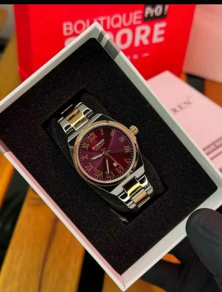 Montre luxe en acier inoxydable