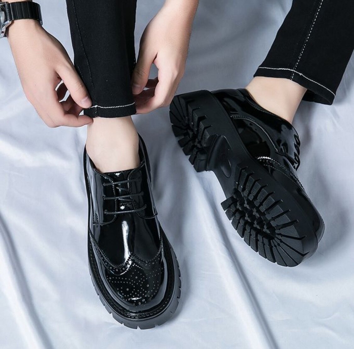 EUR 38-44 New Men's Brogue Lux