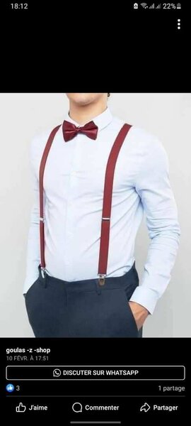 Bretelle et noeud papillon