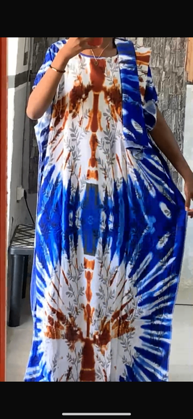 Robe longue imprimée ethnique