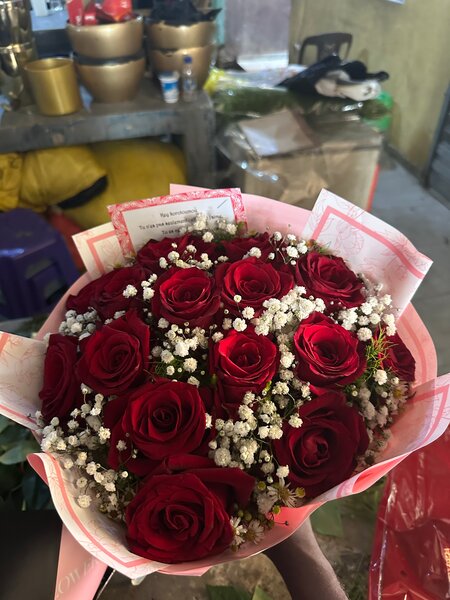 Bouquet de roses rouges