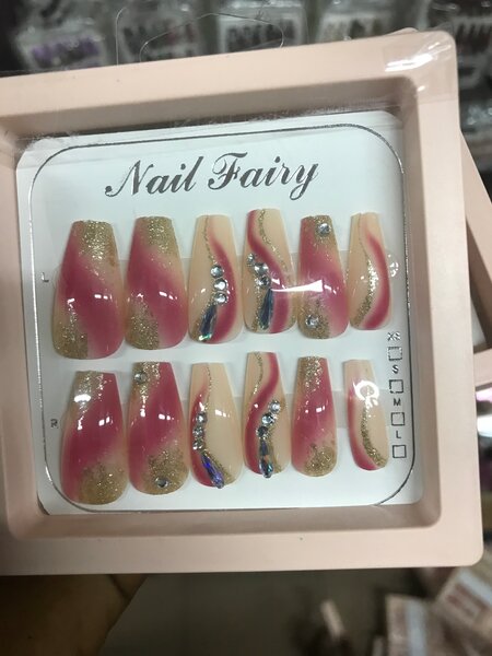 Ongles Artificiels Étincelants