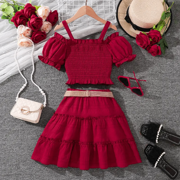 Ensemble d'été chic pour filles